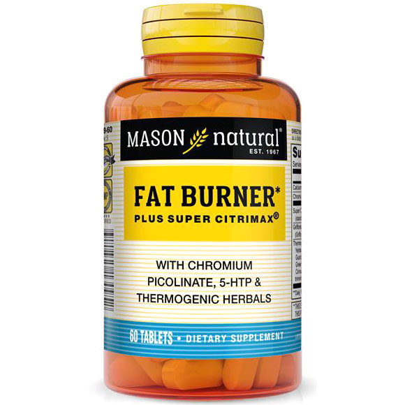 Mason Natural Super Fat Burner Plus Super Citrimax, 60 Tablets, Mason Natural