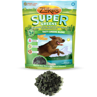 Zuke's Super Greens, Nutritious Soft Superfood Dog Treats, Tasty Greens Blend, 6 oz, Zuke's