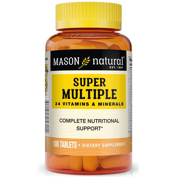Mason Natural Super Multiple, 100 Tablets, Mason Natural
