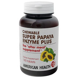 American Health Super Papaya Enzyme Plus Chewable 360 tabs from American Health