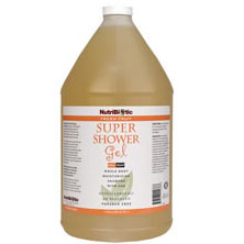 NutriBiotic Super Shower Gel Non-Soap, Fresh Fruit, Economy Size, 1 Gallon, NutriBiotic