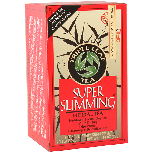 Super Slimming Herbal Tea, 20 Tea Bags x 6 Box, Triple Leaf Tea