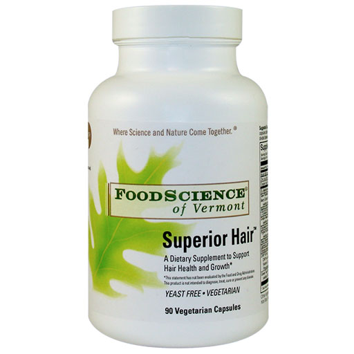 FoodScience Of Vermont Superior Hair 90 Capsules, FoodScience Of Vermont