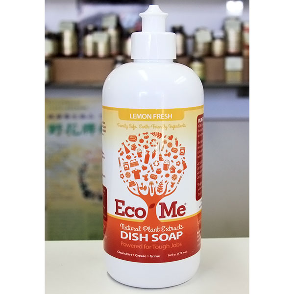 Eco-Me Eco-Me Dish Soap Liquid Lemon Fresh, Natural Plant Extracts, 16 oz