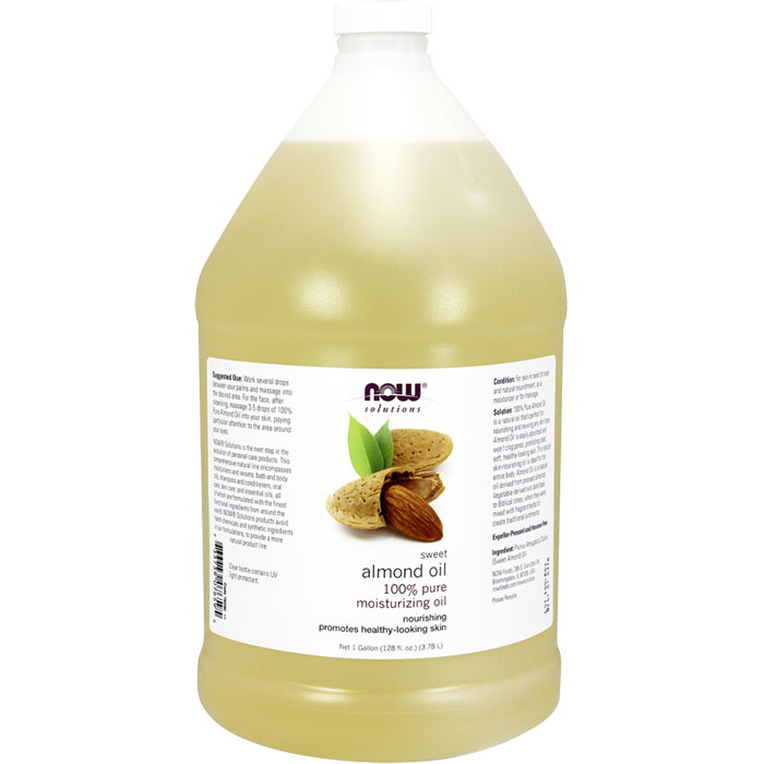 NOW Foods Sweet Almond Oil Skin Care, 1 Gallon, NOW Foods