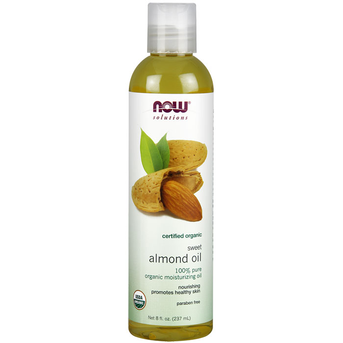 NOW Foods Sweet Almond Oil 100% Pure, Organic, 8 oz, NOW Foods