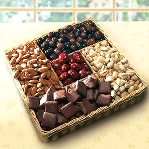 Elegant Gift Baskets Online Sweet & Savory Snack Gift Tray, Elegant Gift Baskets Online
