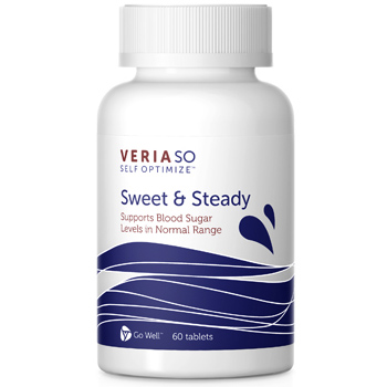 Veria SO Self Optimize Sweet & Steady, Blood Sugar Support, 60 Tablets, Veria