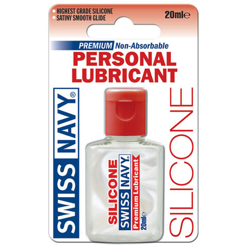 MD Science Lab Swiss Navy Carded J-Hook Mini Silicone Lube, 20 ml, MD Science Lab