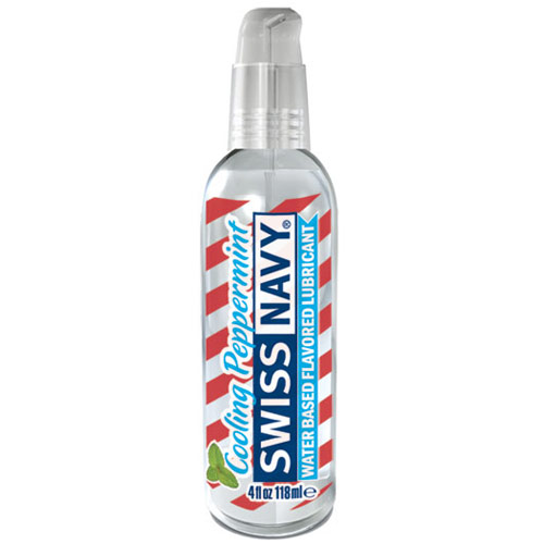 MD Science Lab Swiss Navy Flavored Lubricant, Cooling Peppermint, 4 oz, MD Science Lab