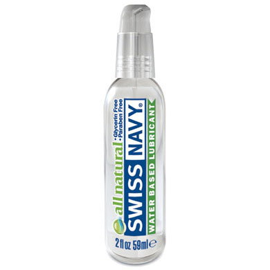 MD Science Lab Swiss Navy Water Based Lubricant, All Natural, 2 oz, MD Science Lab