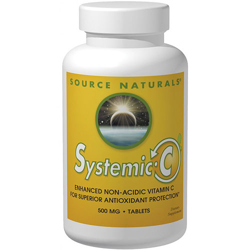 Source Naturals Systemic C 500 mg Cap, 120 Capsules, Source Naturals