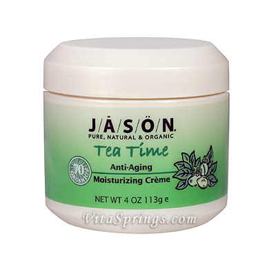 Jason Natural Tea Time Green Tea Moisturizer Cream 4 oz, Jason Natural