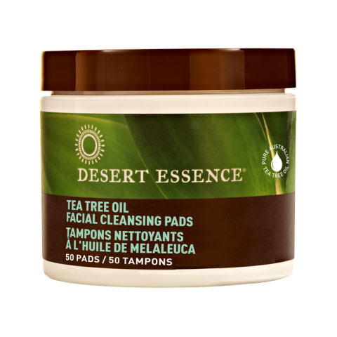 Desert Essence Tea Tree Oil Cleansing Pad 50 pads, Desert Essence