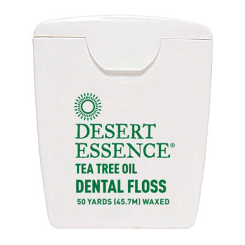 Desert Essence Tea Tree Oil Dental Floss, Waxed, 50 yd, Desert Essence
