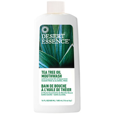 Desert Essence Tea Tree Oil Mouthwash Spearmint 16 oz, Desert Essence