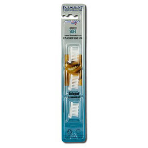 Eco-Dent (Ecodent) Terradent Adult 31 Replaceable Head Toothbrush, Head Refill Soft, 3 Refills, Eco-Dent (Ecodent)