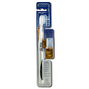Eco-Dent (Ecodent) Terradent Adult 31 Replaceable Head Toothbrush, Medium, 1 Toothbrush & 1 Refill, Eco-Dent (Ecodent)