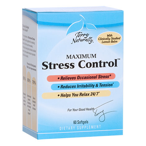 EuroPharma, Terry Naturally Terry Naturally Maximum Stress Control, 60 Softgels, EuroPharma