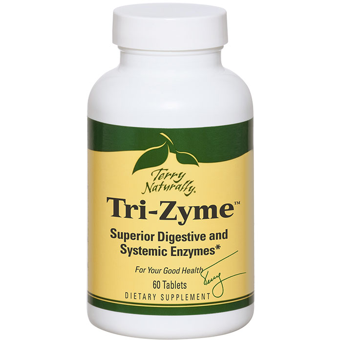 EuroPharma, Terry Naturally Terry Naturally Tri-Zyme, Digestive & Systemic Enzymes, 60 Tablets, EuroPharma