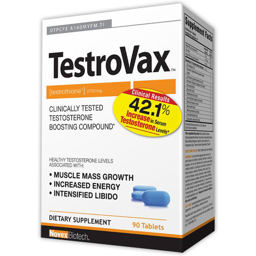 Novex Biotech TestroVax, Testosterone Boosting Compound, 90 Tablets, Novex Biotech