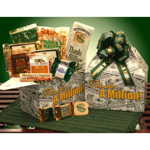 Elegant Gift Baskets Online Thanks A Million Deluxe Care Package, Elegant Gift Baskets Online