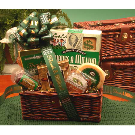 Elegant Gift Baskets Online Thanks A Million Gift Chest, Small Size, Elegant Gift Baskets Online
