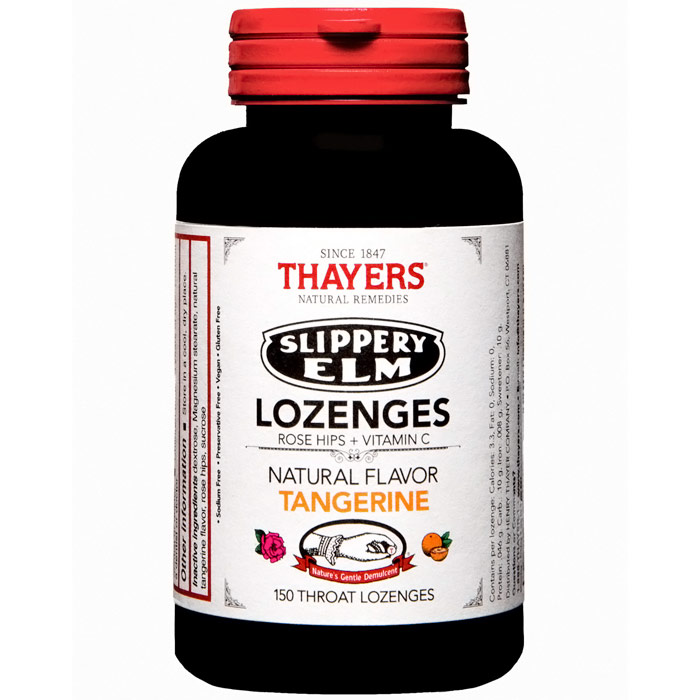 Thayers Thayers Slippery Elm Lozenges Tangerine with Rosehips 150 lozenges