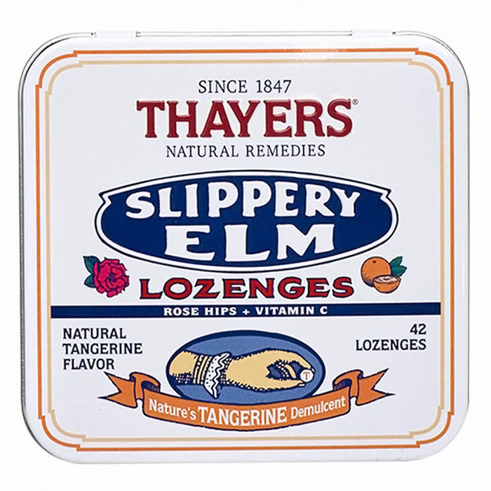 Thayers Thayers Slippery Elm Lozenges Tangerine with Rosehips 24 lozenges