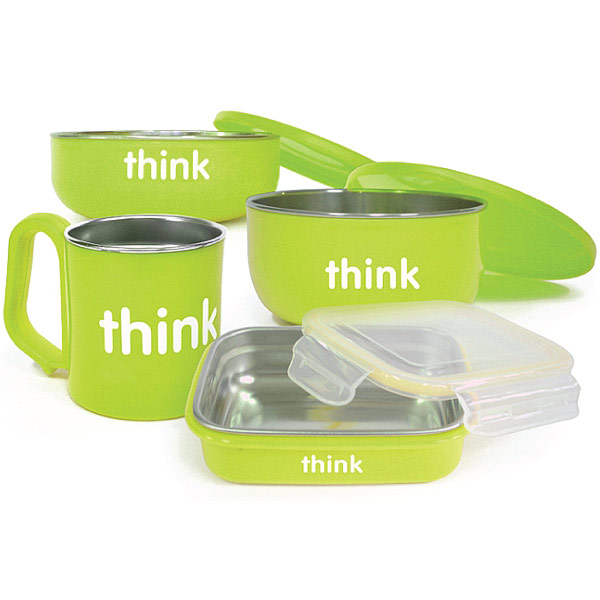 Thinkbaby Thinkbaby The Complete BPA Free Feeding Set - Light Green, 1 Set