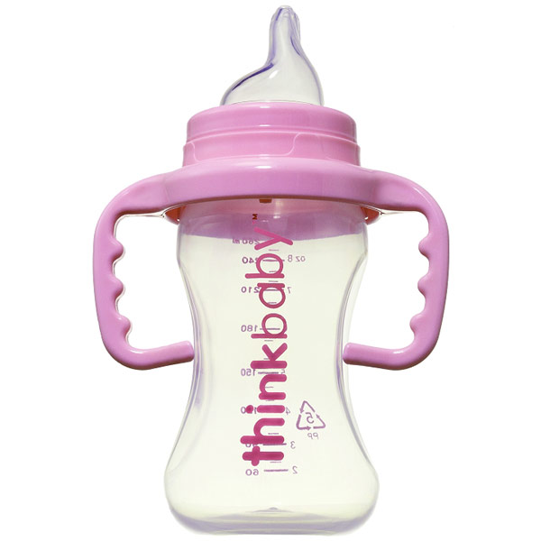 Thinkbaby Thinkbaby Sippy Cup, No Spill Spout - Pink, 9 oz