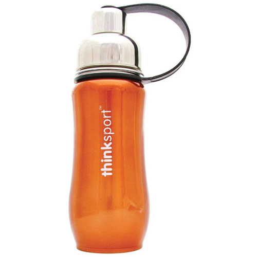 Thinksport Thinksport Stainless Steel Insulated Sports Bottle, Orange, 12 oz
