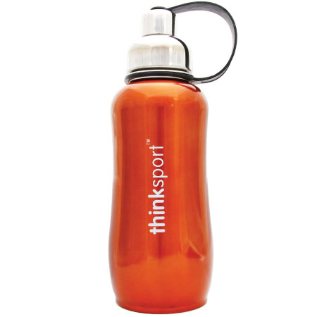 Thinksport Thinksport Stainless Steel Insulated Sports Bottle, Orange, 25 oz