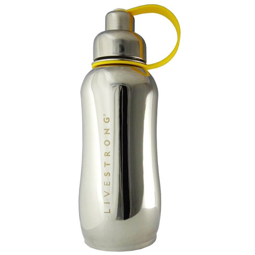 Thinksport Thinksport LiveStrong Stainless Steel Insulated Sports Bottle, Silver, 25 oz