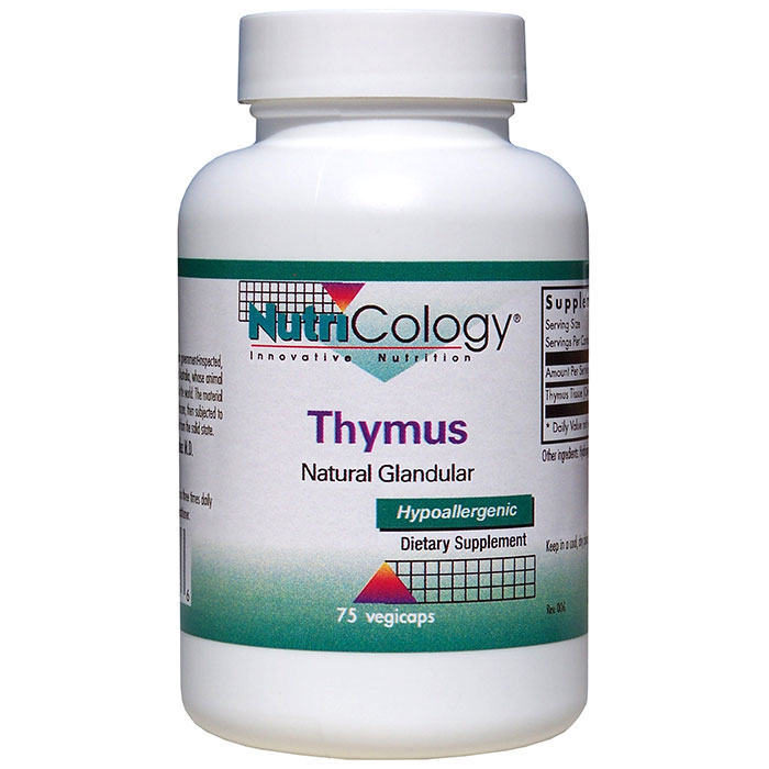 NutriCology/Allergy Research Group Thymus Glandular Organic 500mg 75 caps from NutriCology
