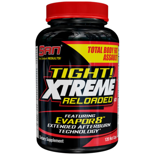 SAN Nutrition Tight Xtreme Reloaded, Total Body Fat Assault, 80 Hot Caps, SAN Nutrition
