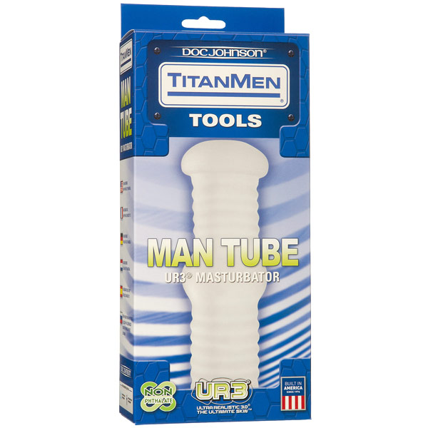 Doc Johnson TitanMen Man Tube - Clear, UR3 Masturbator, Doc Johnson