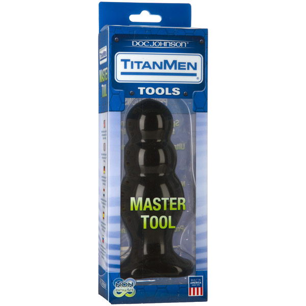 Doc Johnson TitanMen Master Tool #4 - Black, Anal Toy, Doc Johnson