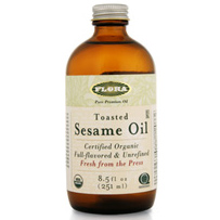 Flora Health Toasted Sesame Oil, Certified Organic, 8.5 oz, Flora Health