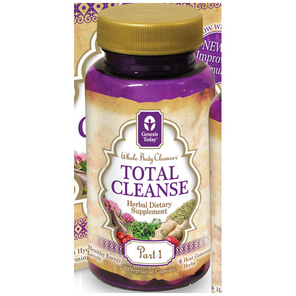 Genesis Today Total Cleanse Part 1 - Whole Body Cleanser, 60 Vegetarian Capsules, Genesis Today