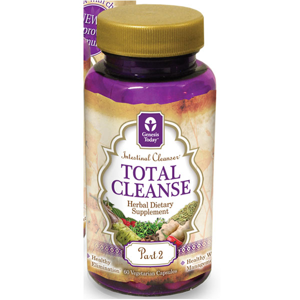 Genesis Today Total Cleanse Part 2 - Intestinal Cleanser, 60 Vegetarian Capsules, Genesis Today