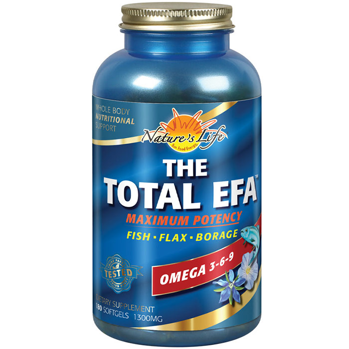 Health from the Sun Total EFA Double Action, 180 softgels, Health From The Sun