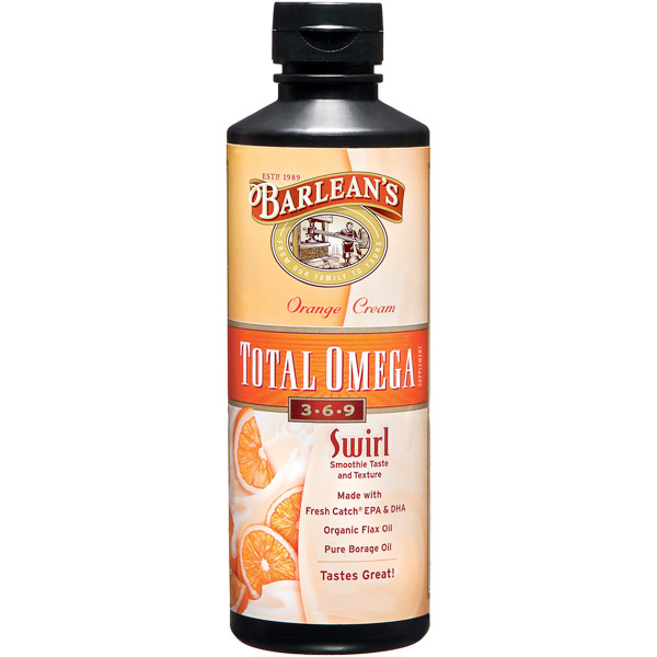unknown Total Omega 3-6-9 Swirl Liquid, Orange Cream (Complete & Balanced), 8 oz, Barlean's Organic Oils