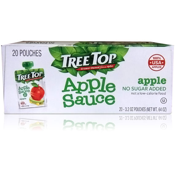 Tree Top Inc. Tree Top Apple Sauce, 20 Pouches (100% USA Apples)