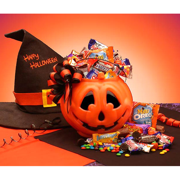 Elegant Gift Baskets Online Tricks or Treats Halloween Gift Set, Elegant Gift Baskets Online