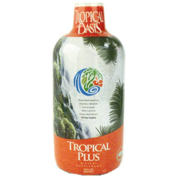 Tropical Oasis Tropical Plus, Mega Multiple Nutrition Liquid, 32 oz, Tropical Oasis