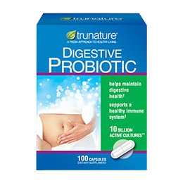 Trunature Trunature Digestive Probiotic, 10 Billion Active Cultures, 100 Capsules