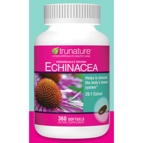 TruNature TruNature Echinacea 20:1 Extract 210 mg, 360 Softgels