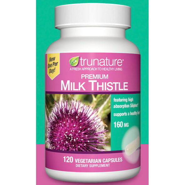 TruNature TruNature Premium Milk Thistle 160 mg, One Per Day, 120 Vegetarian Capsules