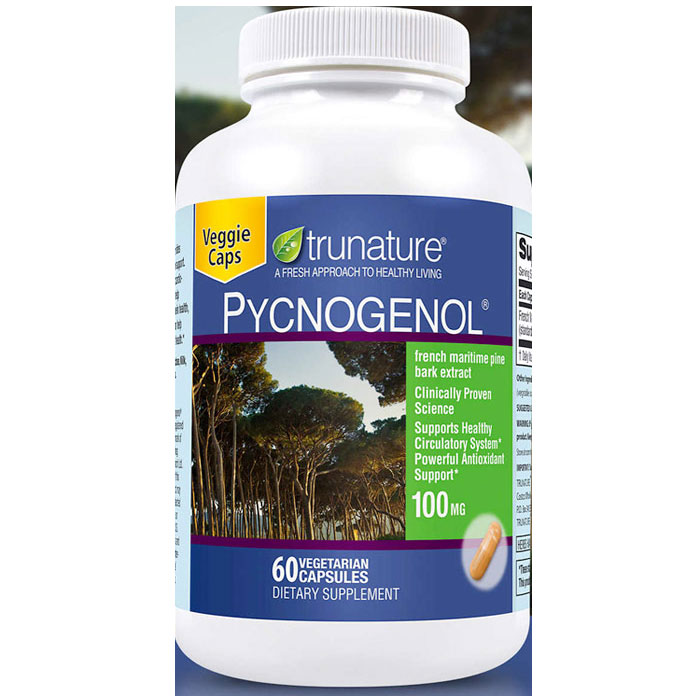 TruNature TruNature Pycnogenol 50 mg (Pine Bark Extract), 50 Banded Capsules
